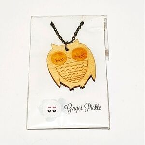 *4 for $30* Wood Carved Owl Necklace 🦉